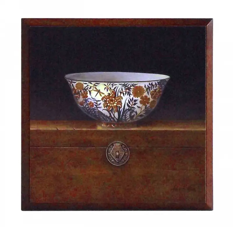 Obraz Orientalna miseczka 1 na płycie 19x19 cm