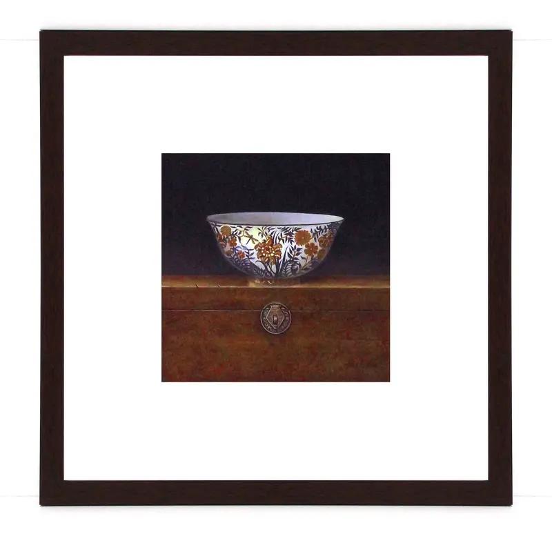 Obraz Orientalna miseczka 1 w ramie z passe-partout 30x30 cm