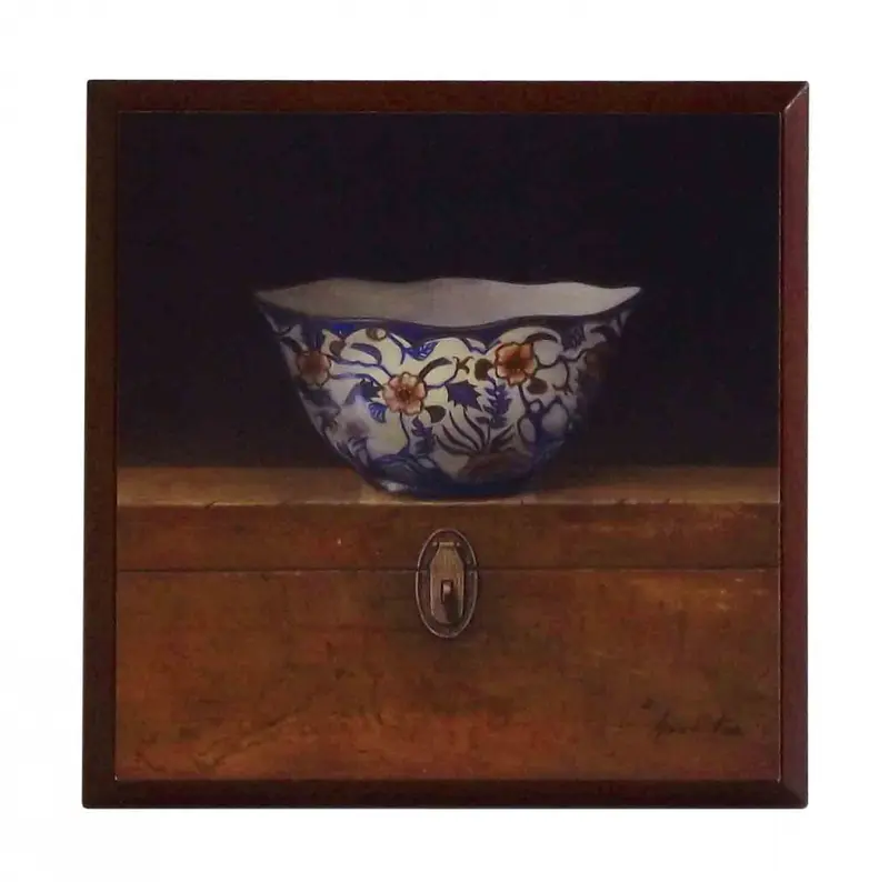 Obraz Orientalna miseczka 3 na płycie 19x19 cm
