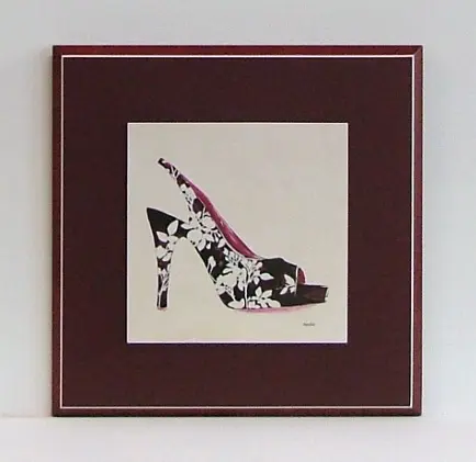 Obraz Orientalne kwiaty, bucik 28x28 cm
