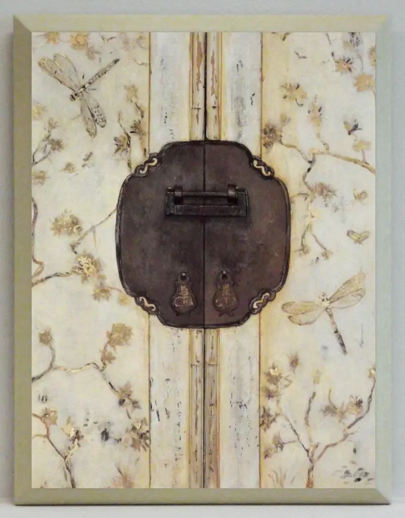 Obraz Orientalne okucie mebla na płycie 17x22 cm