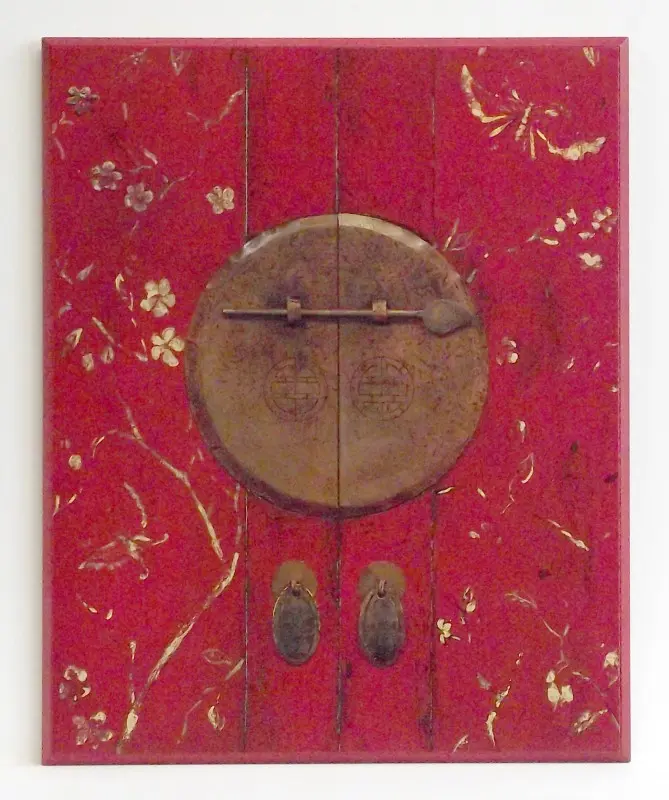 Obraz Orientalne okucie mebla na płycie 41x51 cm