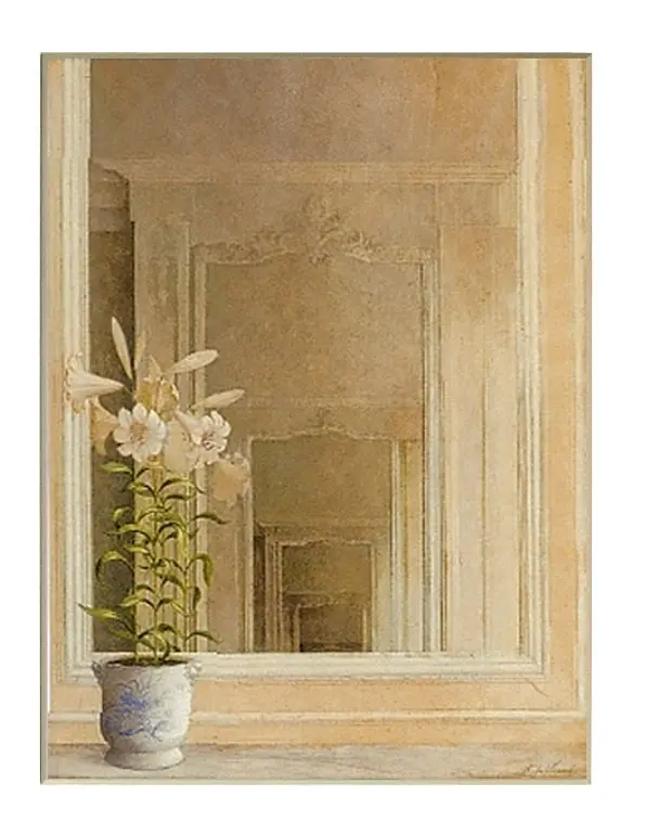 Obraz Pałacowe lustro w lustrze na płycie 61x81 cm