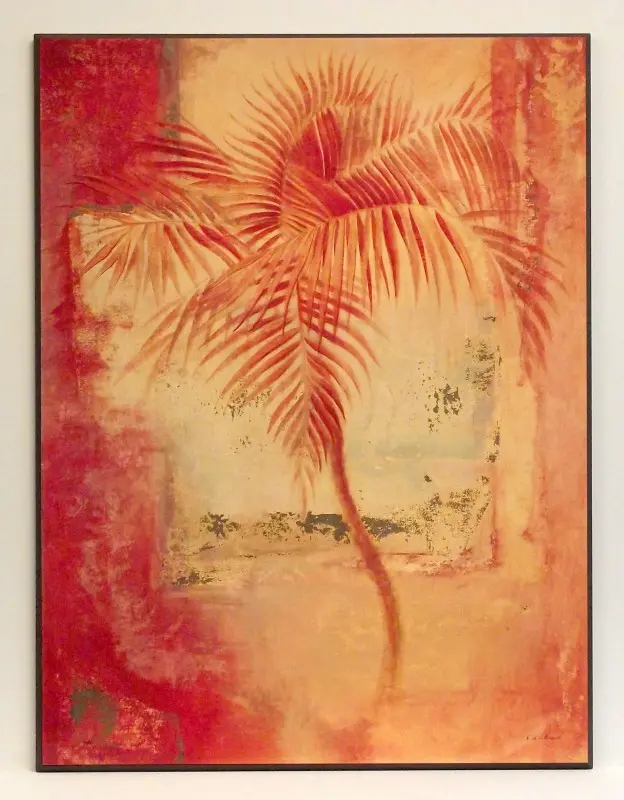 Obraz Palma w czerwieni 61x81 cm