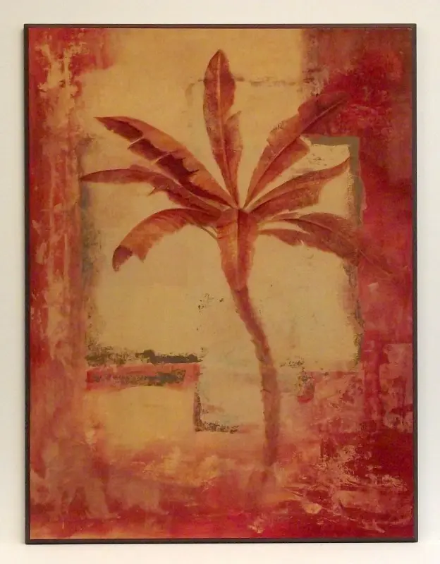 Obraz Palma w czerwieni 61x81 cm