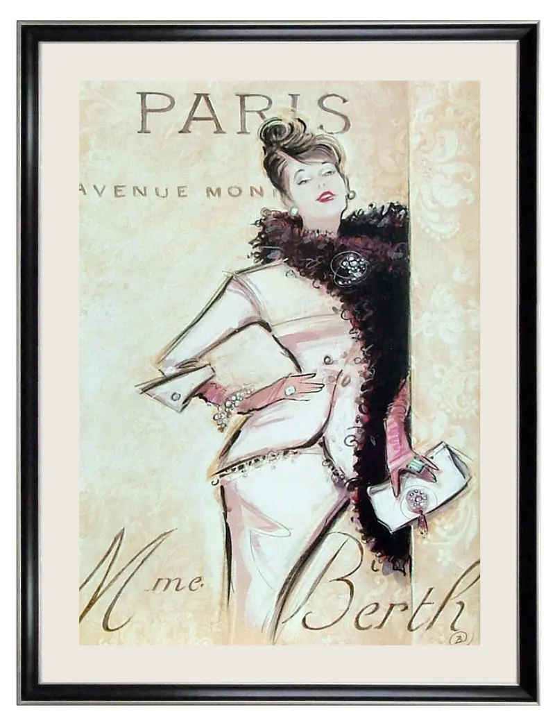 Obraz Paris Socialite w ramie 60x80 cm