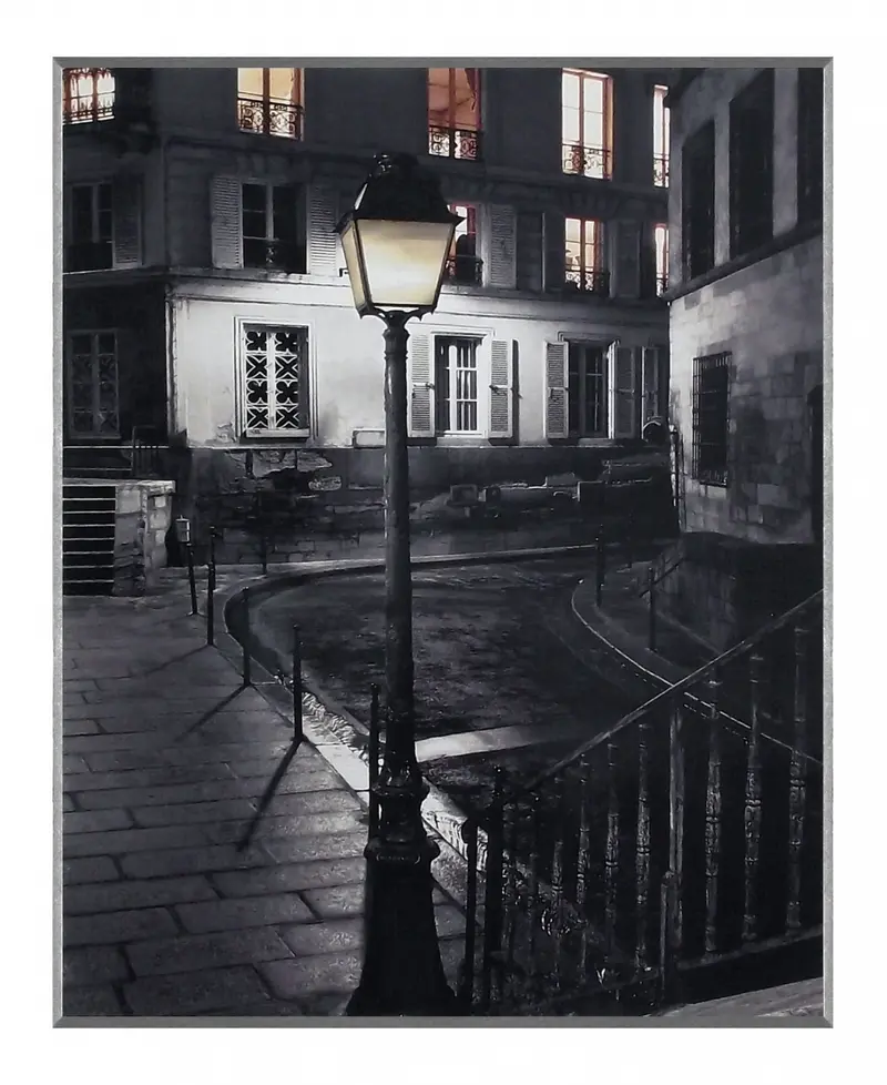 Obraz Paryż nocą, Montmartre na płycie 41x51 cm