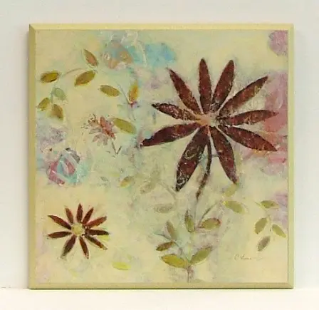 Obraz Pastelowe kwiatki - kompozycja 31x31 cm