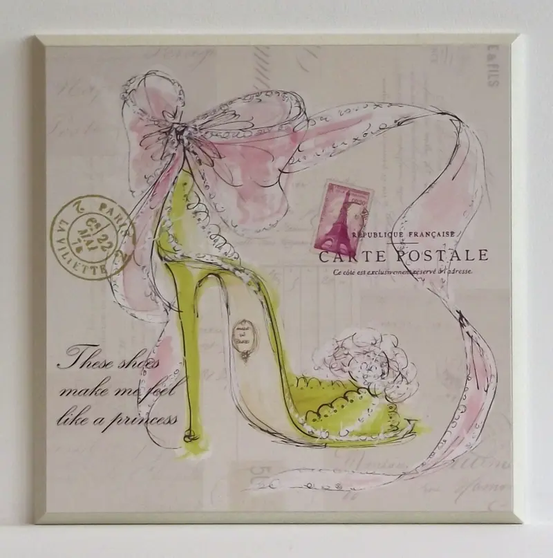 Obraz Pastelowe pantofelki 31x31 cm