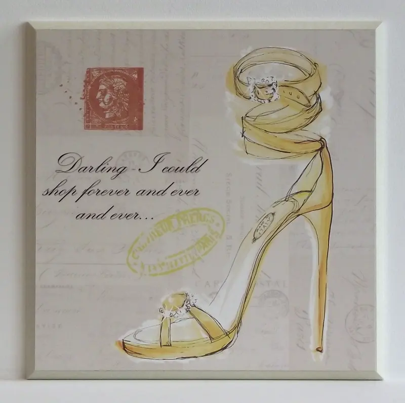 Obraz Pastelowe pantofelki 31x31 cm