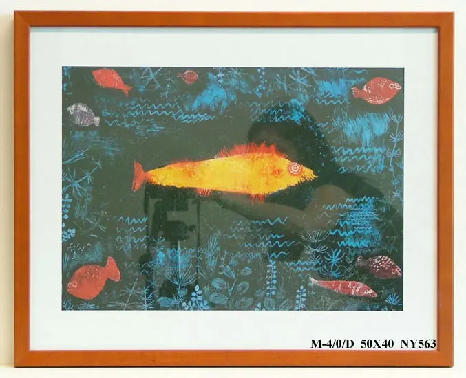 Obraz Paul Klee, Złota Rybka w ramie 50x40 cm