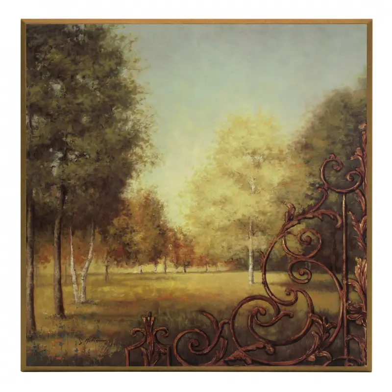 Obraz Pejzaż z fragmentem bramy 51x51 cm