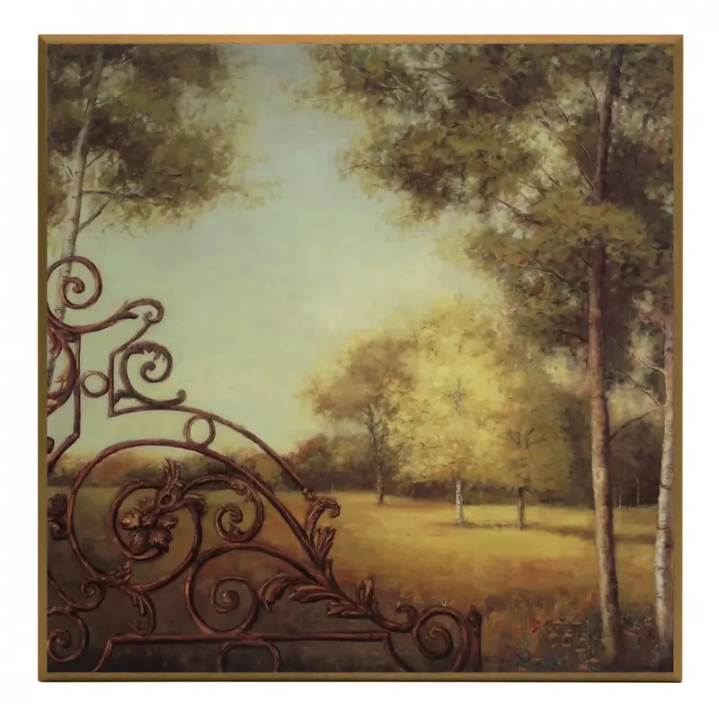 Obraz Pejzaż z fragmentem bramy 51x51 cm