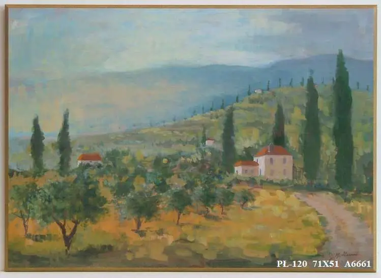 Obraz Pejzaż z polami 71x51 cm