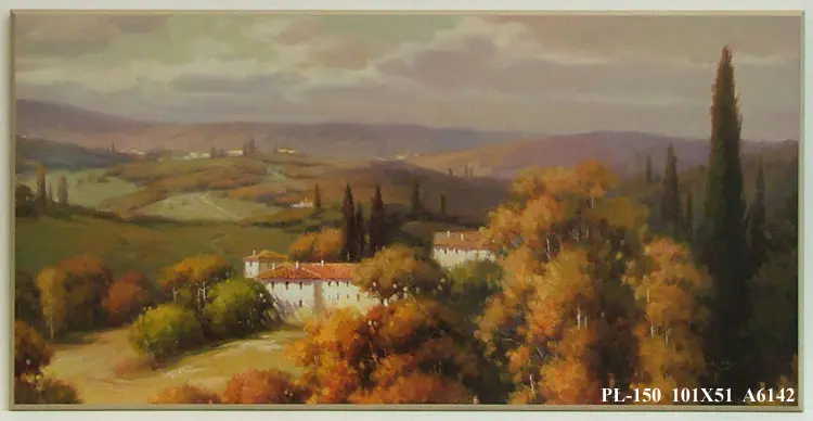 Obraz Pejzaż ze wzgórzami 101x51 cm