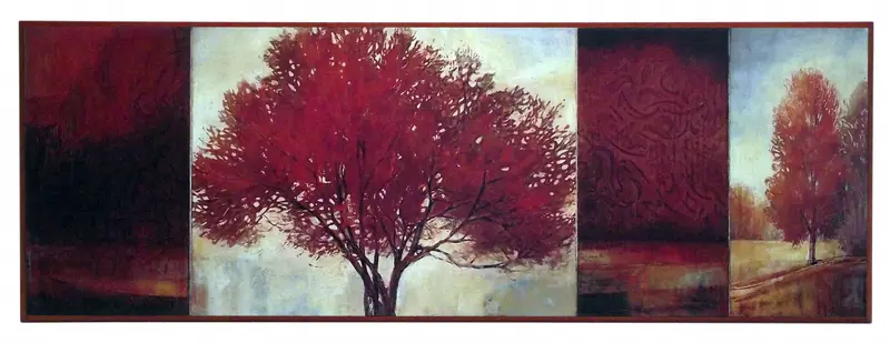 Obraz Pejzaże z drzewami 97x34 cm