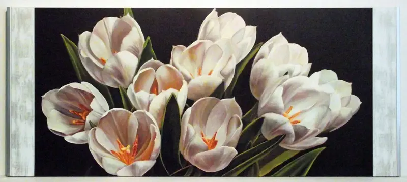Obraz Pęk białych tulipanów 100x50 cm