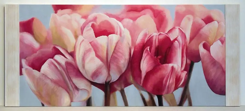 Obraz Pęk różowych tulipanów 100x49 cm