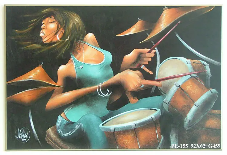 Obraz Perkusistka 92x62 cm
