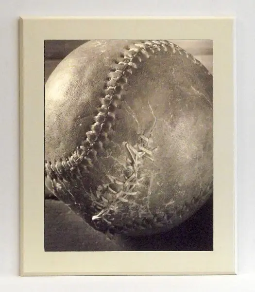 Obraz Piłka baseballowa, fragment 53x63 cm