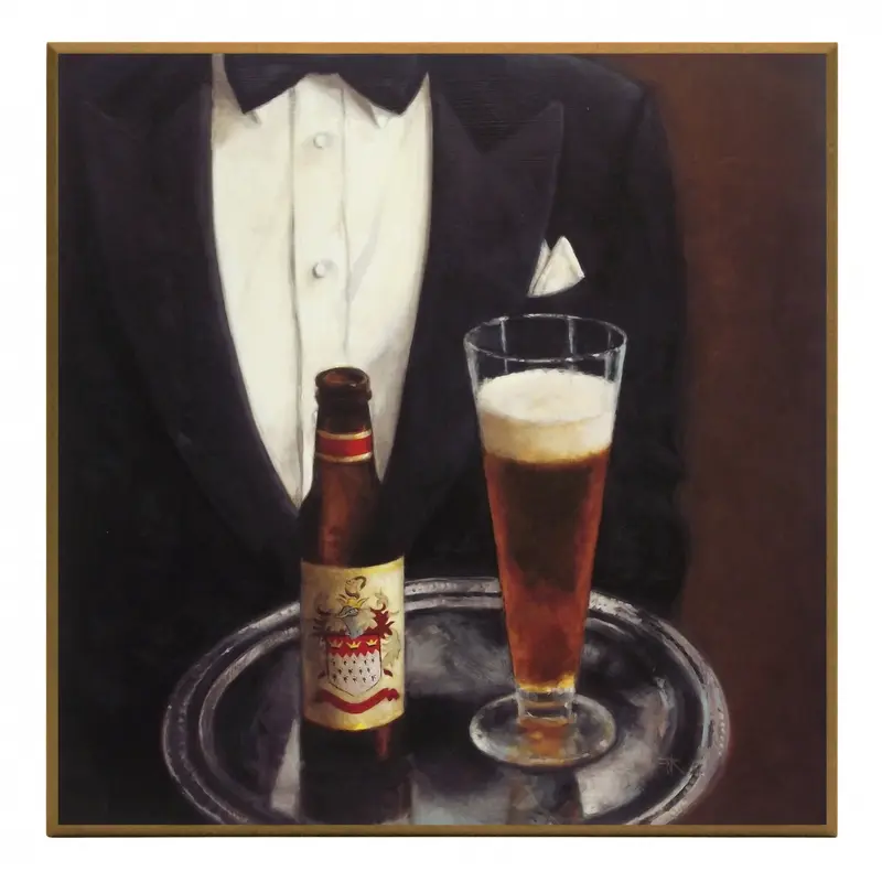 Obraz Piwo na tacy 51x51 cm
