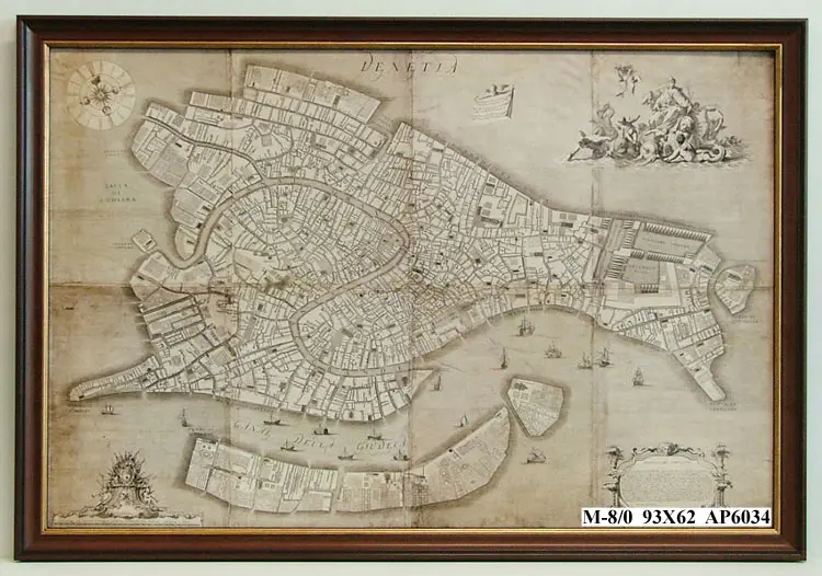 Obraz Plan Wenecji 93x62 cm
