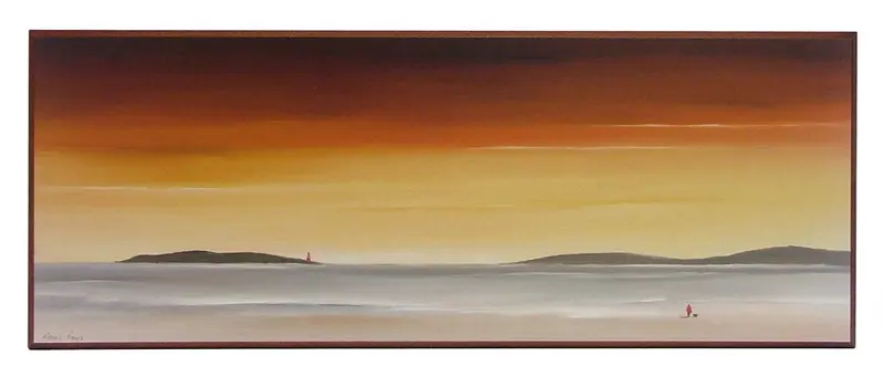 Obraz Plaża o zachodzie słońca 91x35 cm