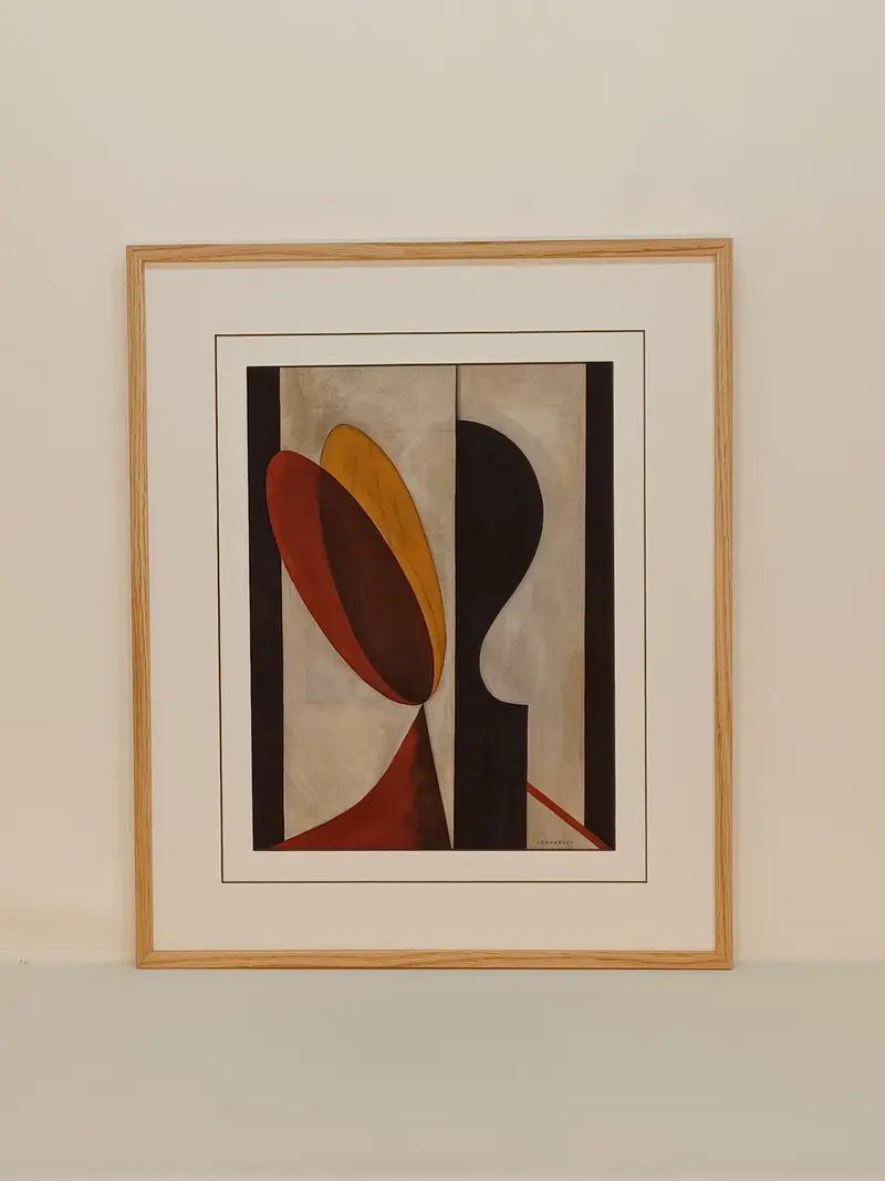 Obraz Po namyśle w ramie dąb naturalny woskowany 46x56 cm