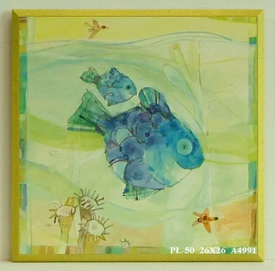 Obraz Podwodny świat, kolorowe rybki 26x26 cm