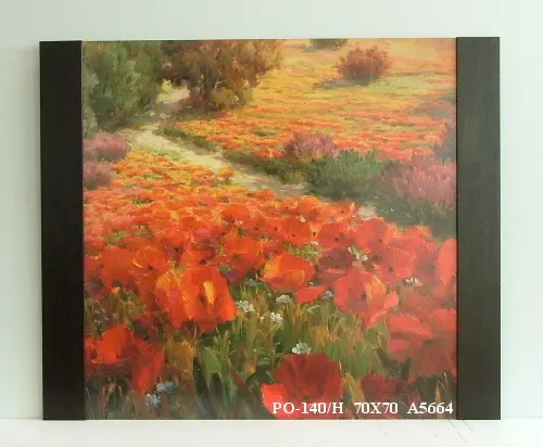 Obraz Pola maków 70x70 cm
