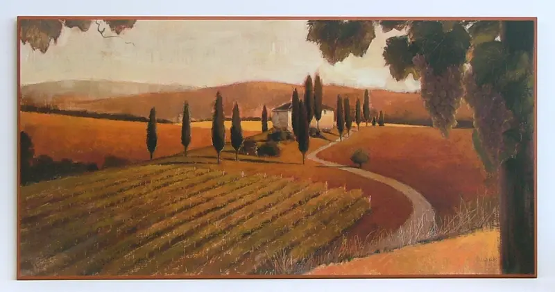 Obraz Pola w zachodzącym słońcu 101x51 cm