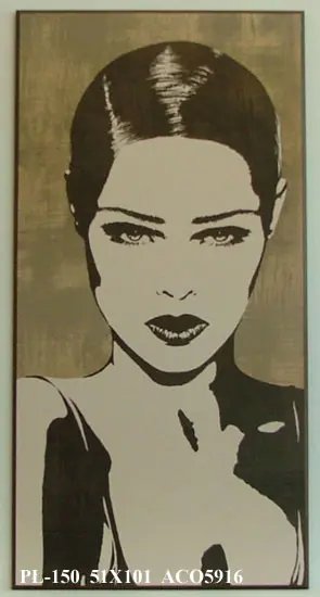 Obraz Portret dziewczyny, grafika 51x101 cm
