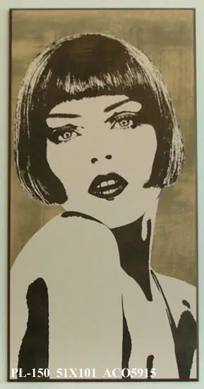 Obraz Portret dziewczyny, grafika 51x101 cm
