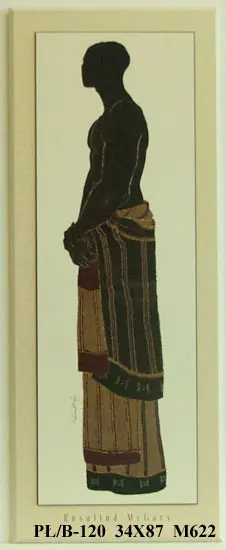 Obraz Postać stojącego Afrykanina 34x87 cm