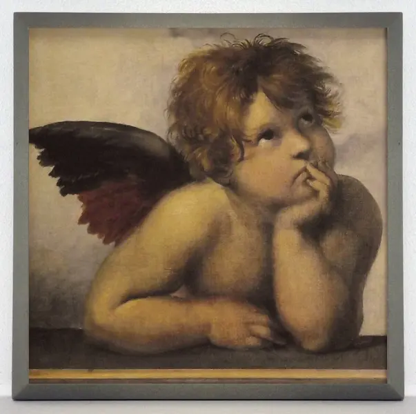 Obraz Rafaello, Cherubin 18x18 cm
