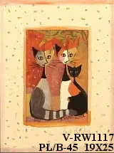 Obraz Rosina Wachtmeister, koty 19x25 cm