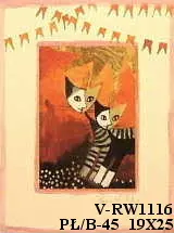 Obraz Rosina Wachtmeister, koty 19x25 cm