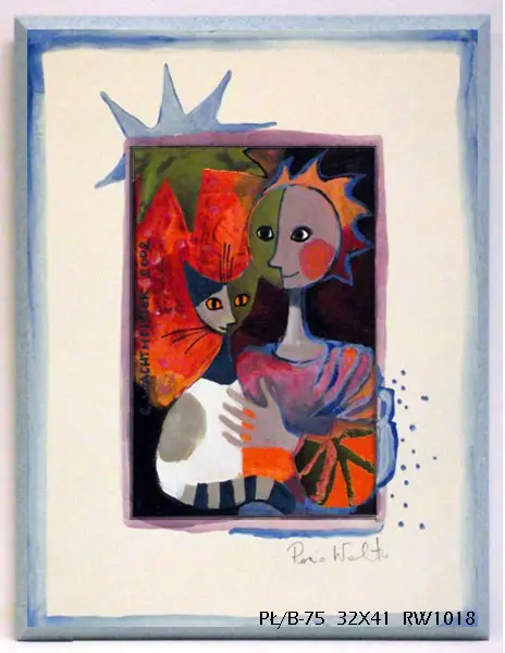 Obraz Rosina Wachtmeister, koty 32x41 cm