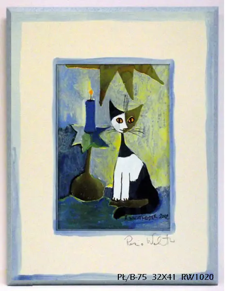 Obraz Rosina Wachtmeister, koty 32x41 cm