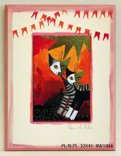 Obraz Rosina Wachtmeister, koty 32x41 cm