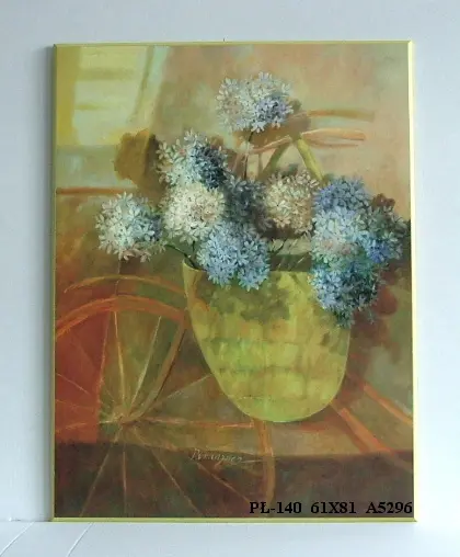Obraz Rower z koszem z kwiatami 61x81 cm