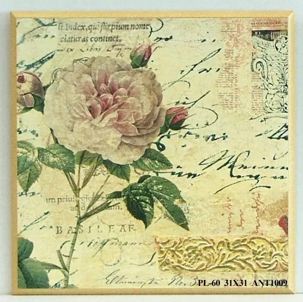 Obraz Róża w wydaniu decoupage 31x31 cm