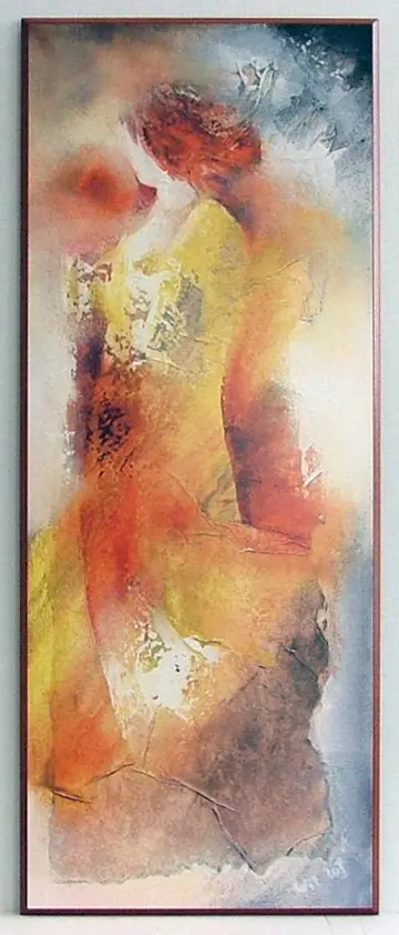 Obraz Rozmyta postać kobiety 36x91 cm