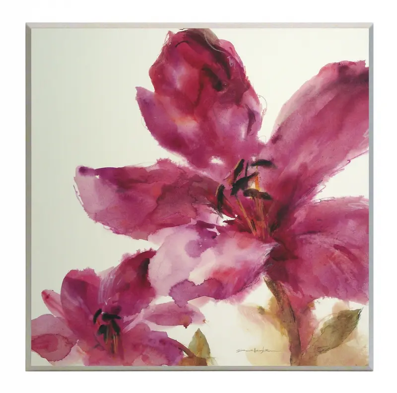 Obraz Różowy akwarelowy kwiat 51x51 cm