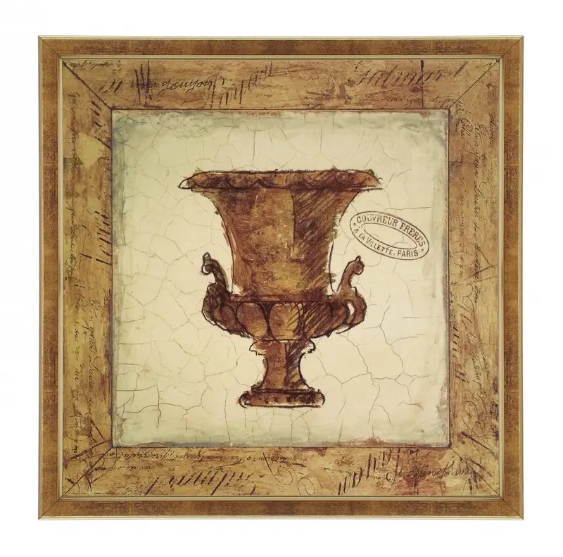 Obraz Rysunkowa waza antyczna w ramce 24x24 cm