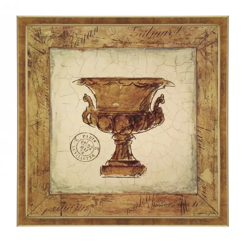 Obraz Rysunkowa waza antyczna w ramce 24x24 cm