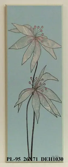 Obraz Rysunkowy kwiat 26x71 cm