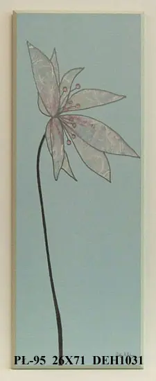 Obraz Rysunkowy kwiat 26x71 cm