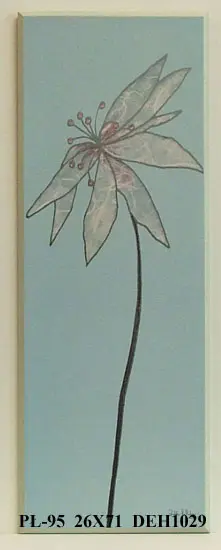 Obraz Rysunkowy kwiat 26x71 cm