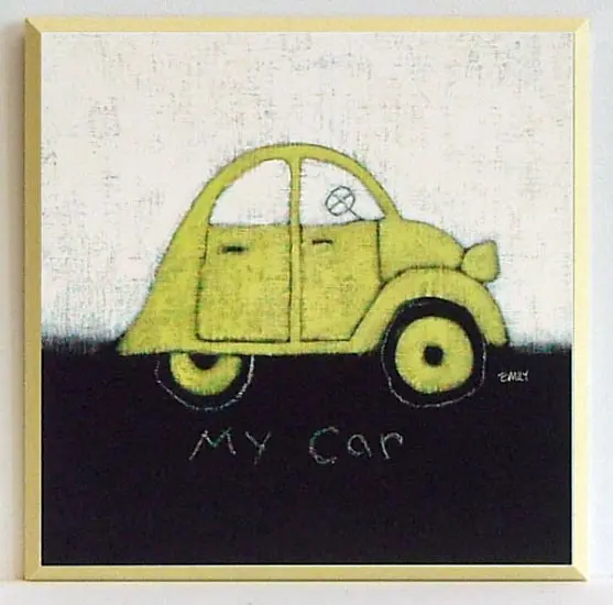 Obraz Rysunkowy samochodzik 25x25 cm
